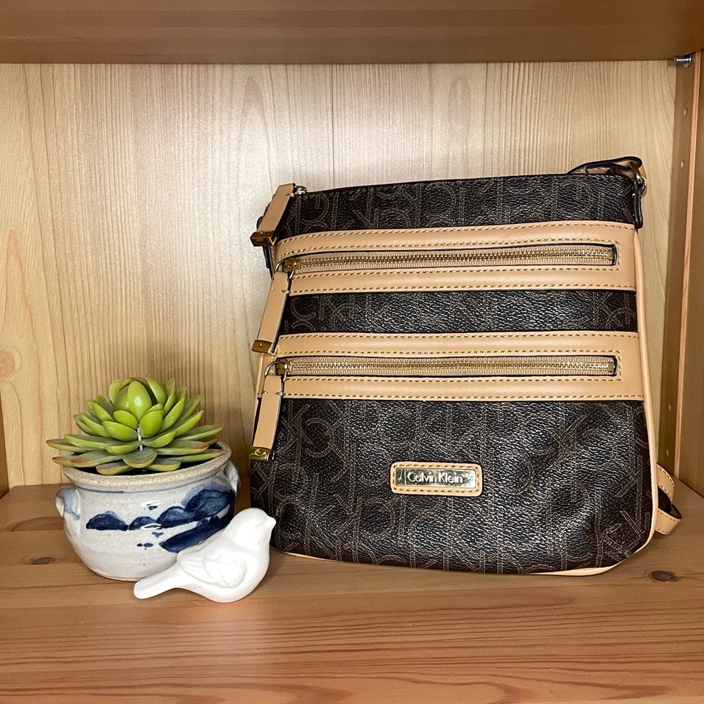 Calvin Klein Brown/Tan Satchel